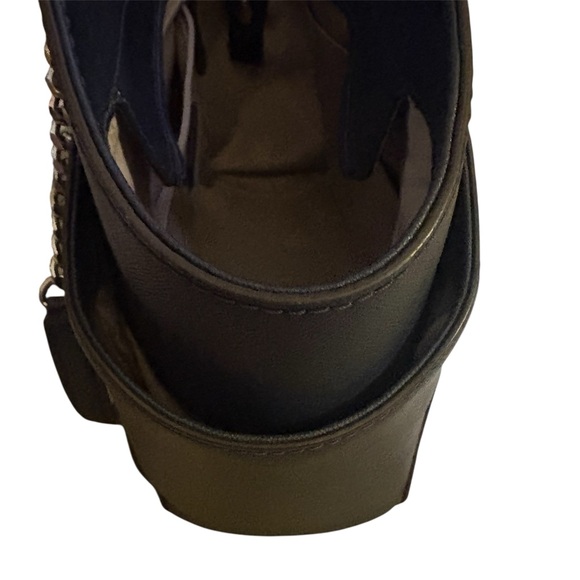 Michael Kors Jet Set Travel Large Saffiano Leather Chain Shoulder Tote Dark Navy - Picture 11 of 11